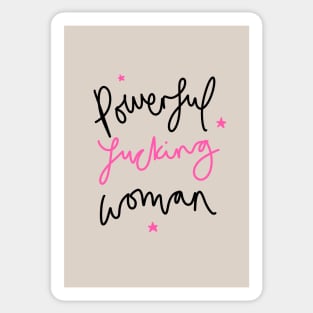 Powerful F**king Woman Sticker